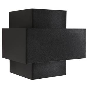 Applique Muro carrée - Type B Fer - Noir - 1 ampoule - Largeur : 13 cm