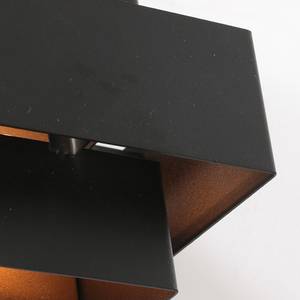 Wandlamp Muro Vierkant type B ijzer - zwart - 1 lichtbron - Breedte: 13 cm