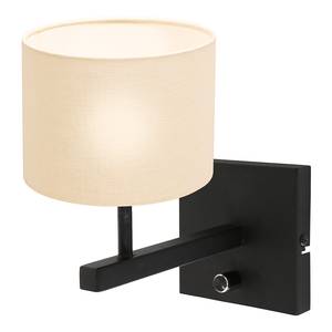 Wandlamp Stang 1 lichtbron ijzer / polyester - wolwit - 1 lichtbron - Wol wit