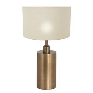 Tischleuchte Brass Typ C Eisen / Polyester - 1-flammig - Wollweiß