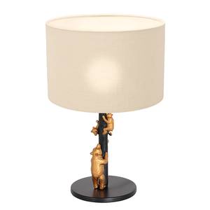 Lampe de table Animaux - Type B Fer / Polyester - Blanc cassé - 1 ampoule - Blanc laine