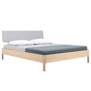 Houten bed Nuuk m. gevlochten hoofdeinde 180 x 200cm