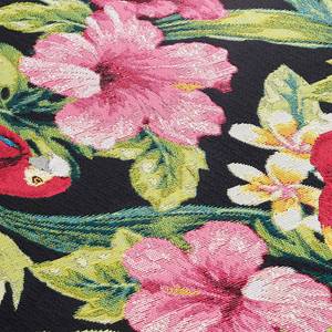 In-/Outdoor Teppich Tropical Feeling Polyester/Polypropylen - Schwarz / Mehrfarbig - 160 x 235 cm