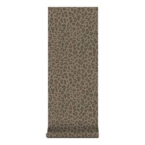 Papier peint intissé Tiger Druck 10 m x 52 cm - Marron