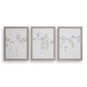 Set di 3 quadri Parterre 90 x 40 cm