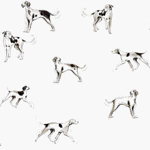 Carta da parati Sketchy Dogs 10m x 52cm