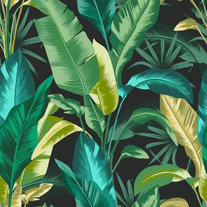 Vliestapete Envy Leaf It Out 10 m x 52 cm - Blau