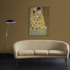 Impression sur toile Le Baiser de Klimt 70 x 100 cm