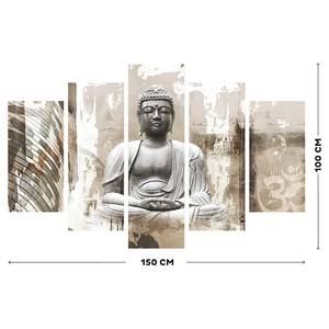 Leinwandbilder Set Buddha 5-teilig 150 x 100 cm