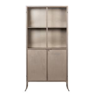 Credenza con vetrina Flint Ferro - Champagne