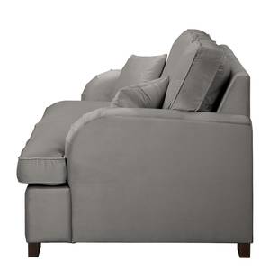 Schlafsofa Bethania mit Matratze Samt Ravi: Taupe