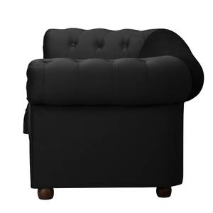 2-Sitzer Sofa Upperclass Samt Ravi: Schwarz