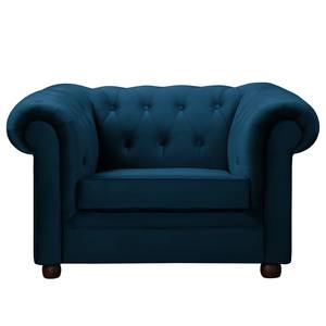 Fauteuil Upperclass Velours Ravi: Marineblauw