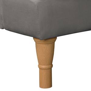 Ecksofa Bethania Samt Ravi: Taupe - Longchair davorstehend links