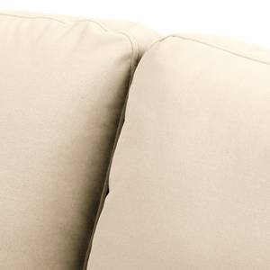 Ecksofa Nerpio Samt Vaia: Creme - Longchair davorstehend links