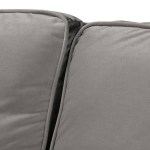 Ecksofa Bethania Samt Ravi: Taupe - Longchair davorstehend rechts