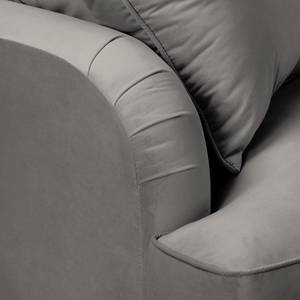 Ecksofa Bethania Samt Ravi: Taupe - Longchair davorstehend rechts