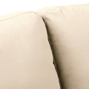 Ecksofa Nerpio Samt Vaia: Creme - Longchair davorstehend rechts