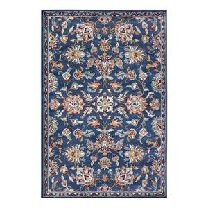 Oosters vloerkleed Caracci polypropeen - Donkerblauw - 57 x 90 cm