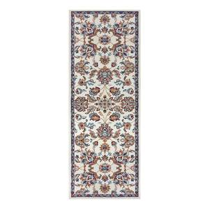 Tapis oriental Caracci Polypropylène - Blanc crème - 80 x 240 cm