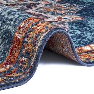 Tapis oriental Maderno Polypropylène - Bleu jean - 80 x 240 cm