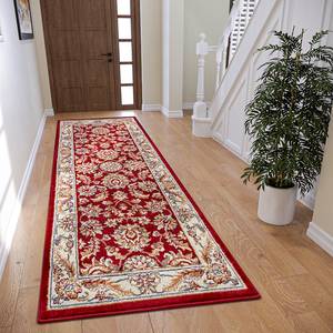 Tapis oriental Reni Polypropylène - Rouge rubis - 80 x 240 cm