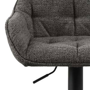 Chaises de bar Magrin - Lot de 2 Tissu Bouclé Moena: Anthracite