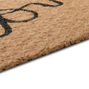 Paillasson en fibre de coco Home Fibres de coco / Caoutchouc - Beige / Noir