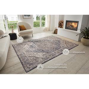 Kurzflorteppich Sand Polypropylen - Lila / Beige - 200 x 280 cm