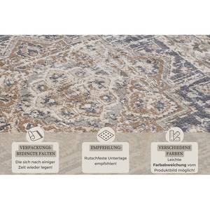 Kurzflorteppich Sand Polypropylen - Lila / Beige - 200 x 280 cm