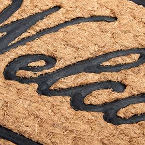 Paillasson caoutchouc-coco Welcome Fibres de coco / Caoutchouc - Beige / Noir