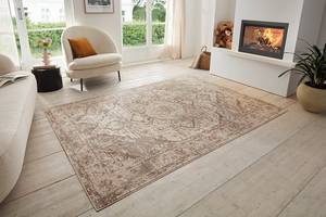 Kurzflorteppich Sand Polypropylen - Creme / Hellbraun - 120 x 170 cm