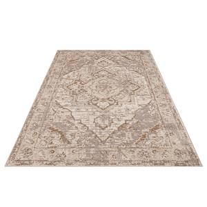 Kurzflorteppich Sand Polypropylen - Creme / Hellbraun - 120 x 170 cm