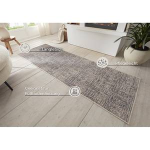 Laagpolig vloerkleed Sole polypropeen - Lila/crème - 80 x 120 cm