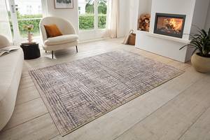 Kurzflorteppich Sole Polypropylen - Lila / Creme - 120 x 170 cm