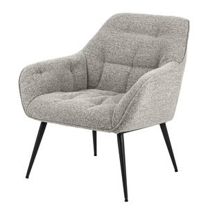 Chaise lounge Magrin Bouclé / Fer - Gris / Noir