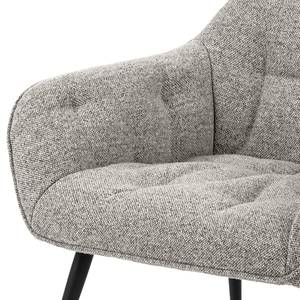 Chaise lounge Magrin Bouclé / Fer - Gris / Noir