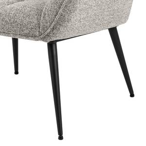 Chaise lounge Magrin Bouclé / Fer - Gris / Noir