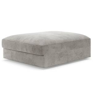 Ecksofa Dixwell Cordstoff Lizza: Hellgrau