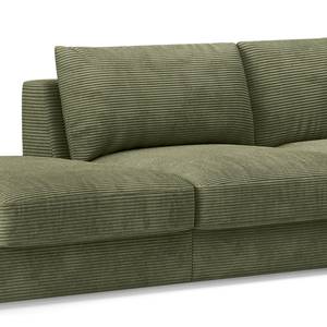 Ecksofa Dixwell Cordstoff Lizza: Olive