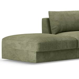 Ecksofa Dixwell Cordstoff Lizza: Olive