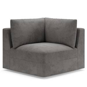 Ecksofa Dixwell Cordstoff Lizza: Grau