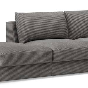 Ecksofa Dixwell Cordstoff Lizza: Grau