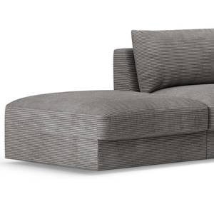 Ecksofa Dixwell Cordstoff Lizza: Grau