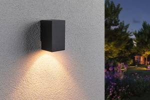 Applique murale Flame Aluminium - Anthracite - 1 ampoule - Anthracite