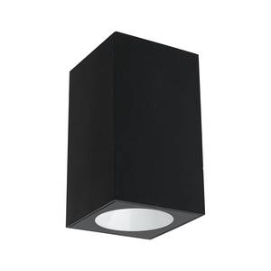 Wandlamp Flame aluminium - antracietkleurig - 1 lichtbron - Antraciet