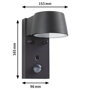 Lampada da parete con sensore Capea Alluminio - Grigio - 1 punto luce