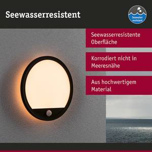 Plafondlamp Lamina Rond polycarbonaat - zwart - 1 lichtbron - Zwart