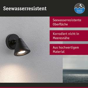 Wandlamp Trian aluminium - grijs - 1 lichtbron