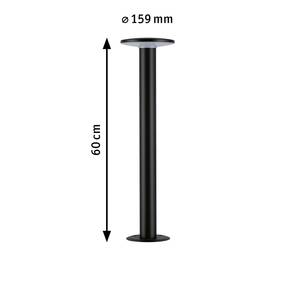 Padverlichting Plate aluminium/polycarbonaat - grijs - 1 lichtbron